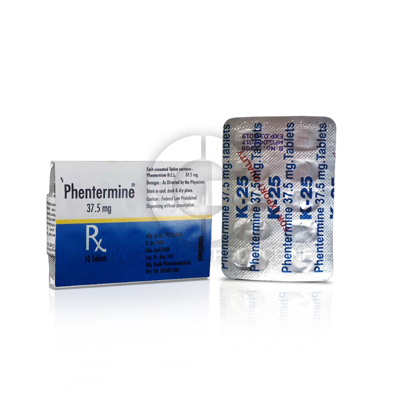 K-25 Phentermine 37.5mg/tab (10 Pillen)